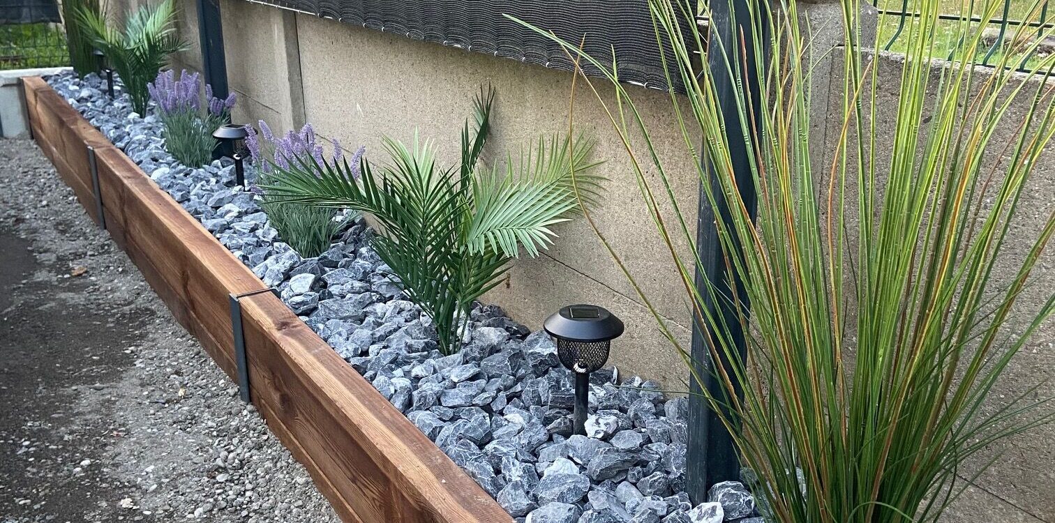 Am&eacute;nagement v&eacute;g&eacute;tal et min&eacute;ral pour jardins durables et esth&eacute;tiques &agrave; Richwiller pr&egrave;s de Cernay Riedisheim